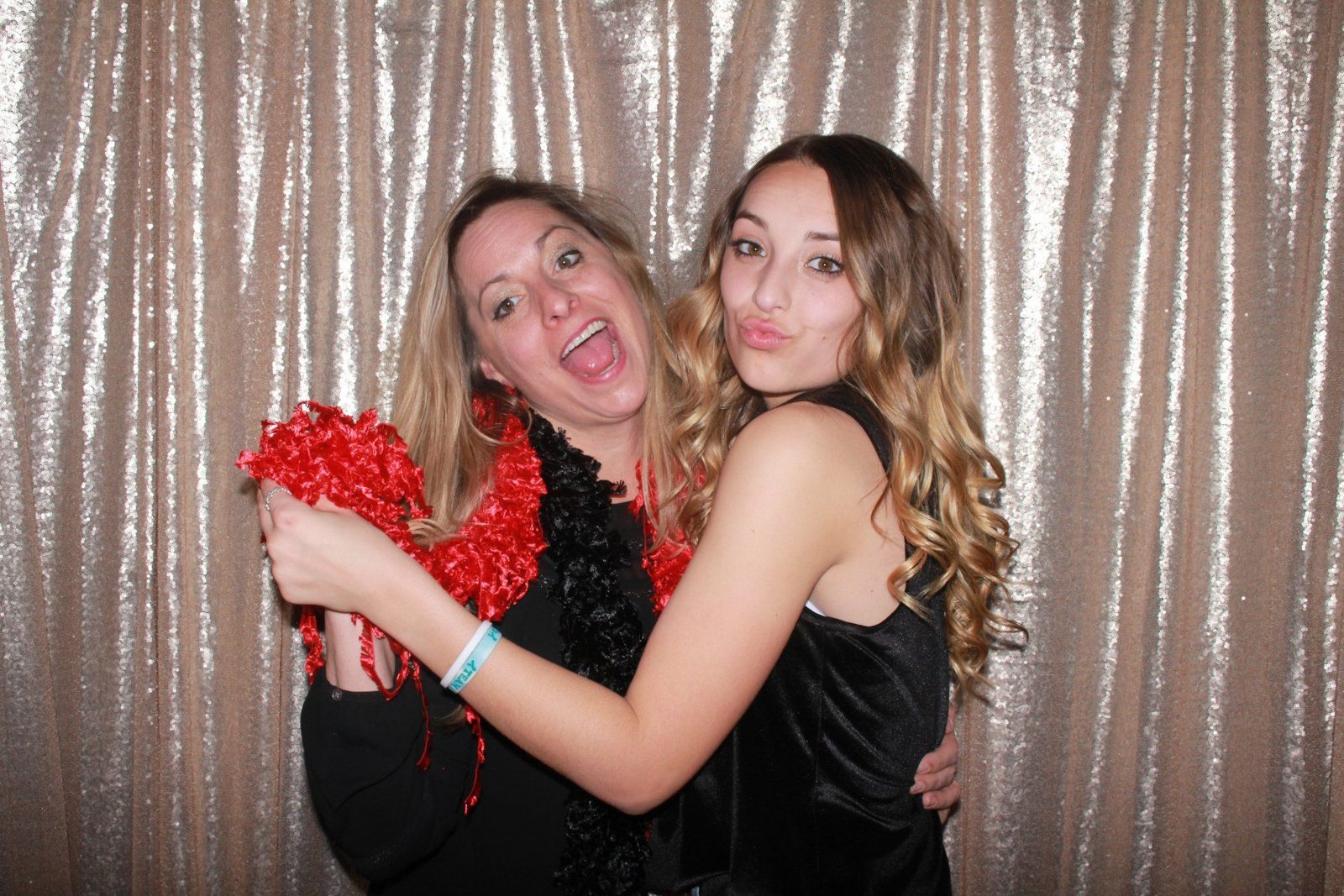 Champagne Sequins for open or enclosed photo booths.